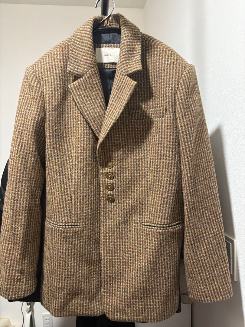 ジャケット・アウター todayful wool100% check jacket