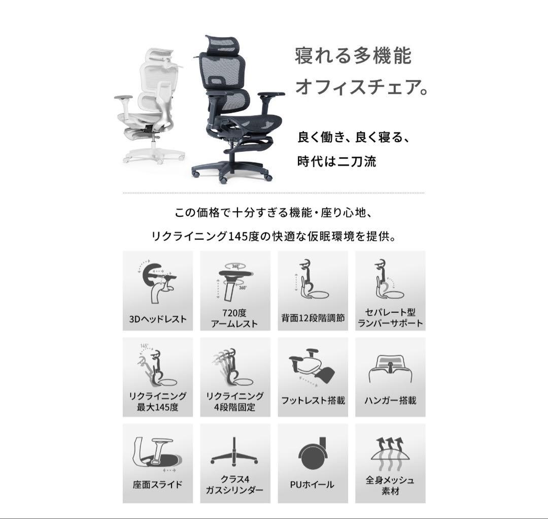 ErgoSiesta エルゴシエスタEastForceオフィスチェアデスクチェア