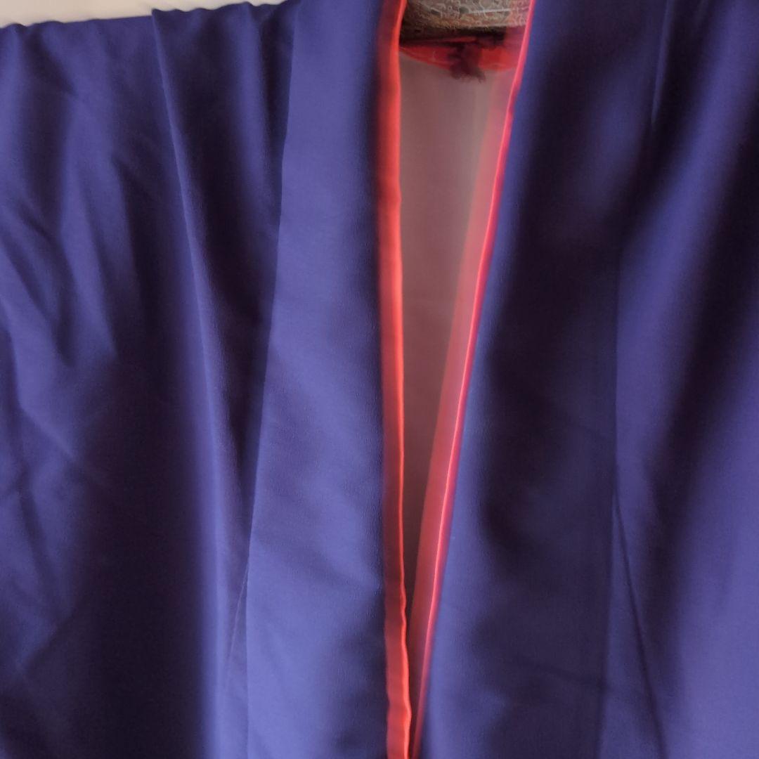 日本舞踊　大衆演劇　紫　着物　裾引き