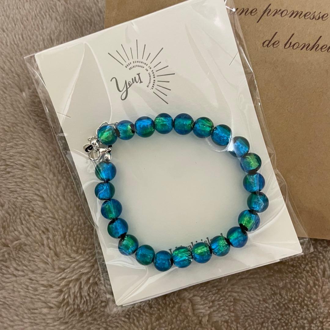 ホタルガラス 川平ブルー ブレスレット