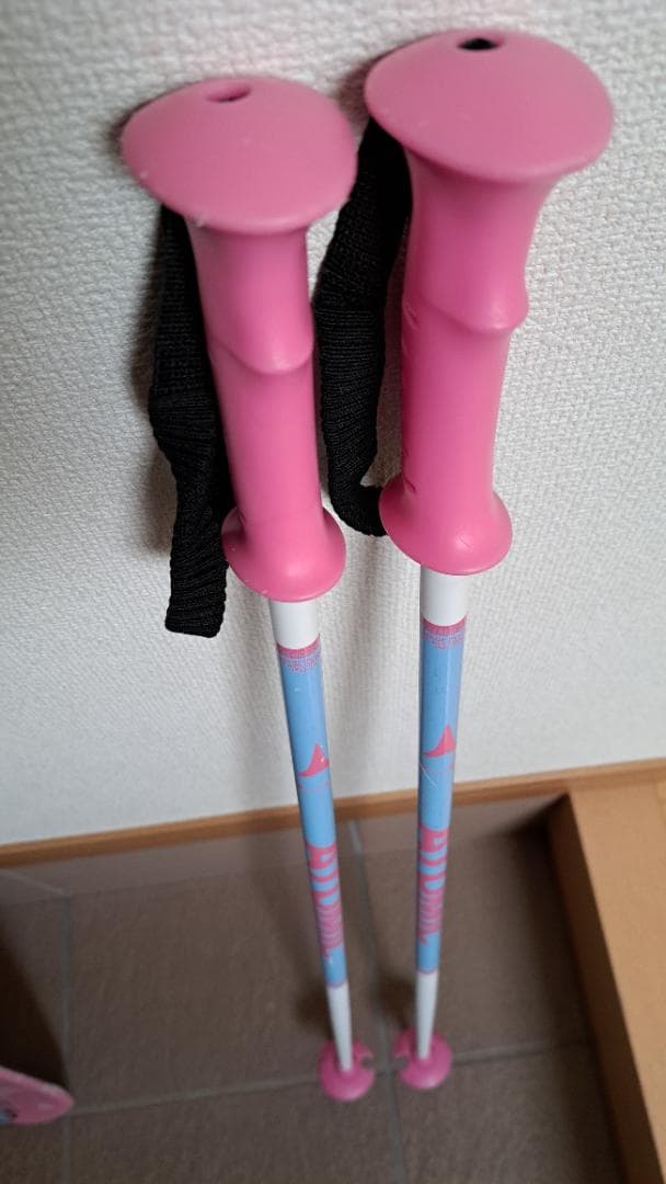 ジュニア用スキーセット98cm ブーツ21cm ストック68cm 小学低学年向け