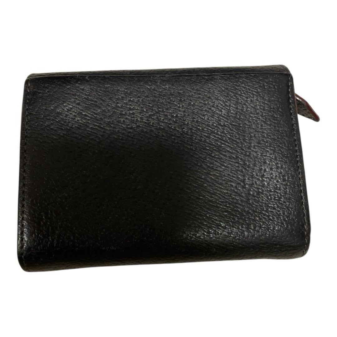 Vivienne Westwood 三つ折り財布 黒 レザー オーブ　ロゴ付き