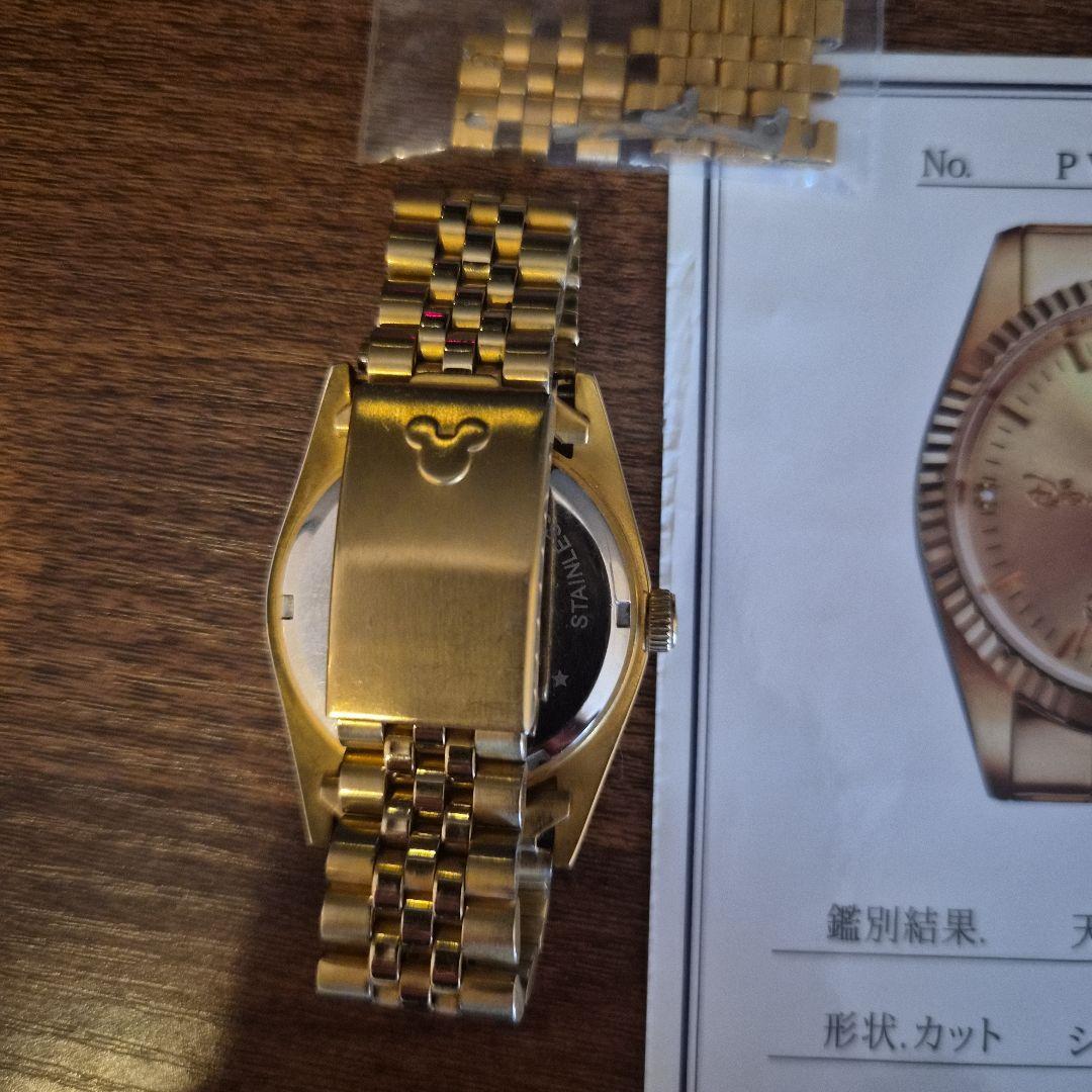 ミッキー　Disney　世界限定　ダイヤ　ゴールド　ウォッチ　ロレックスミッキー