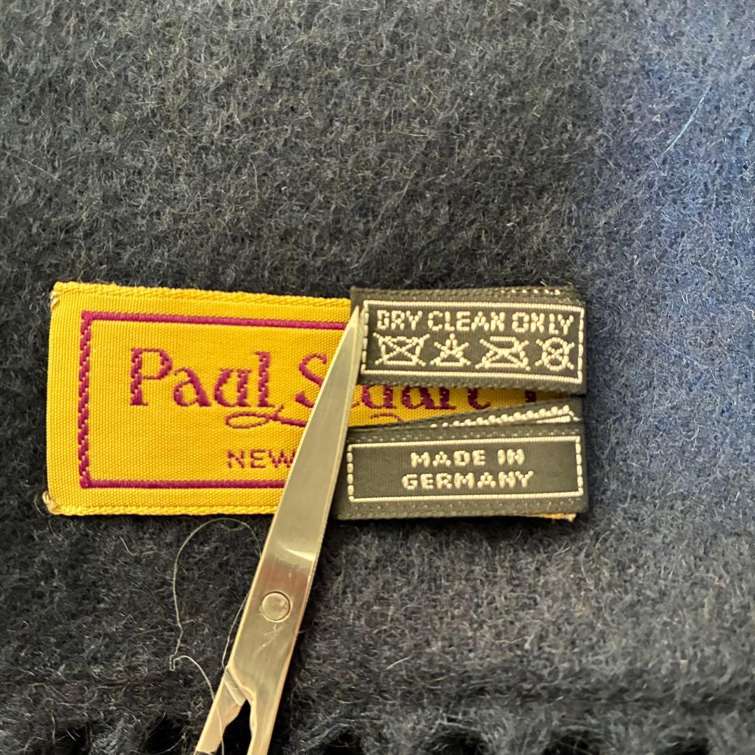 美品✨ポールスチュアートペイズリー柄 シルク×カシミヤ マフラーストール メンズ