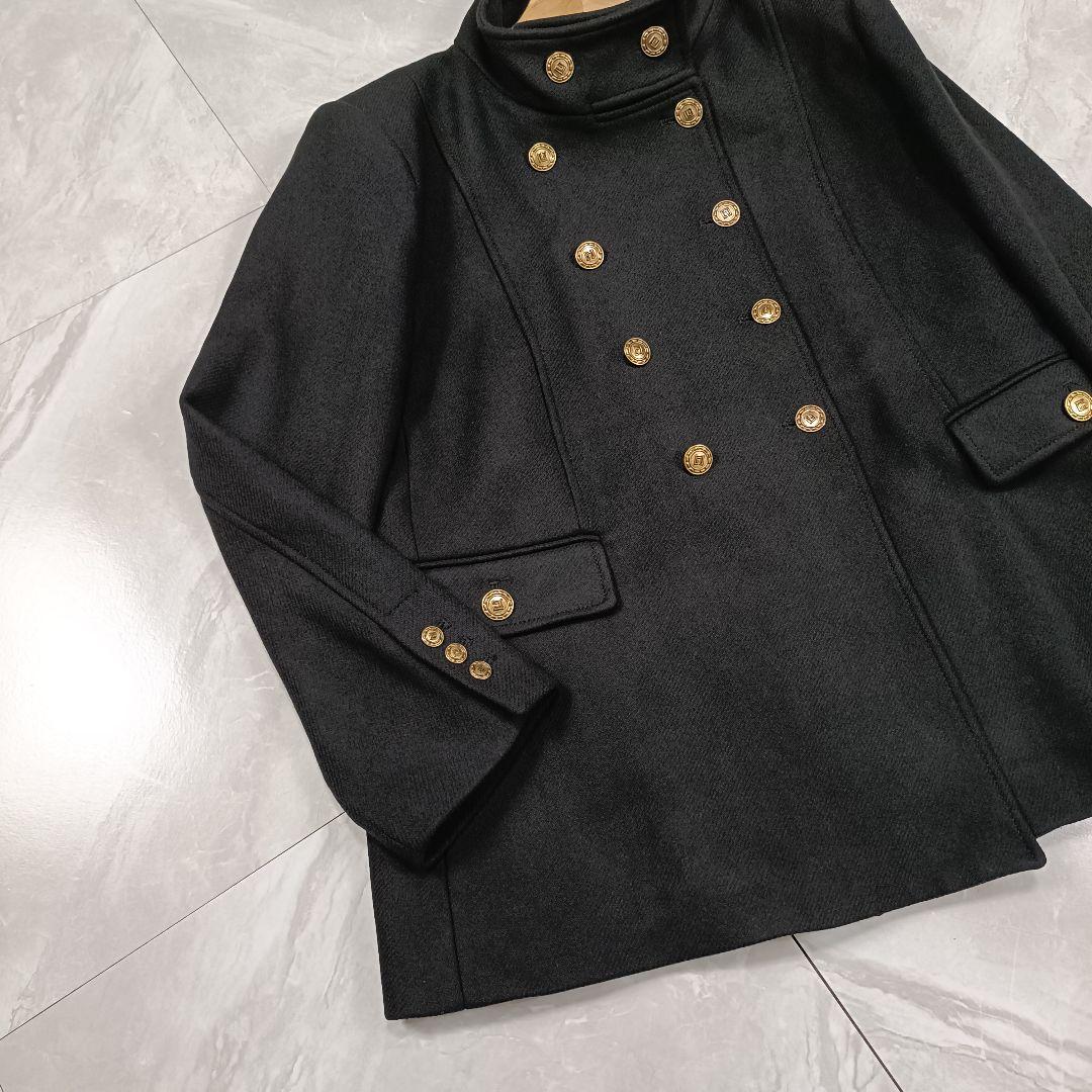 ザラ ZARA ナポレオンコート MANTECO 金ボタン ウールコート XXL