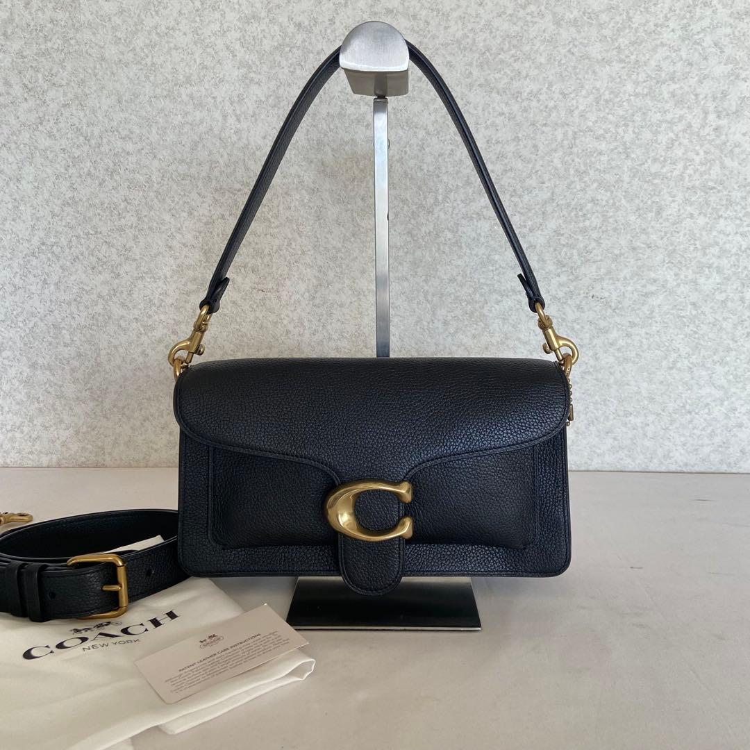 COACH コーチ タビー ショルダーバッグ 26 本革 2way ブラック