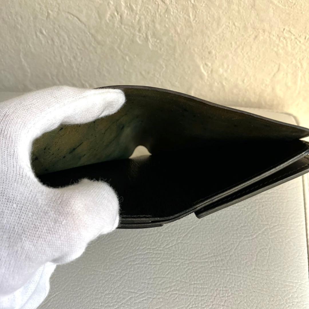 forme Post Wallet コードバン 2つ折り財布 flp-30 黒