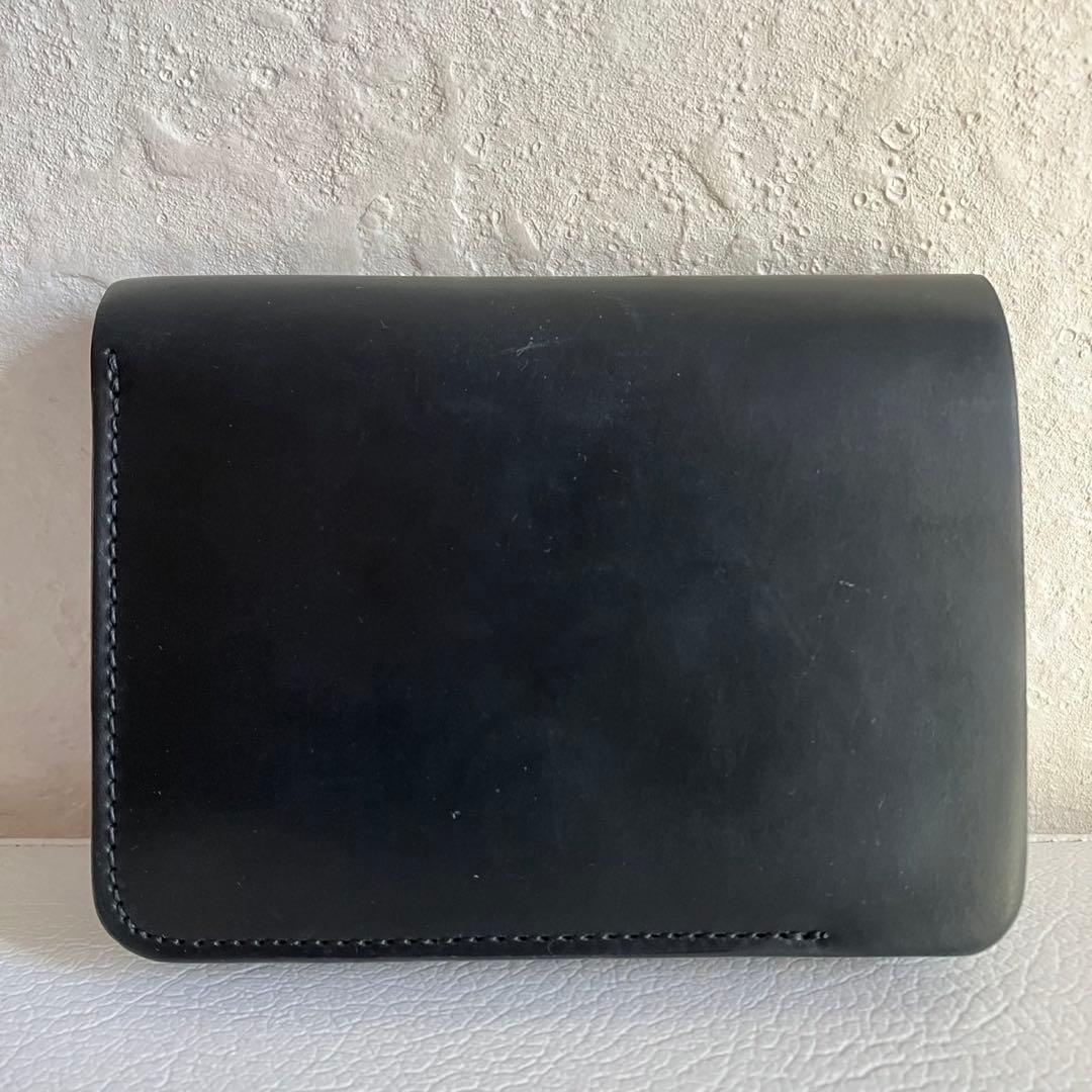 forme Post Wallet コードバン 2つ折り財布 flp-30 黒