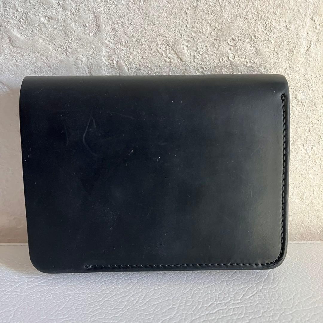 forme Post Wallet コードバン 2つ折り財布 flp-30 黒