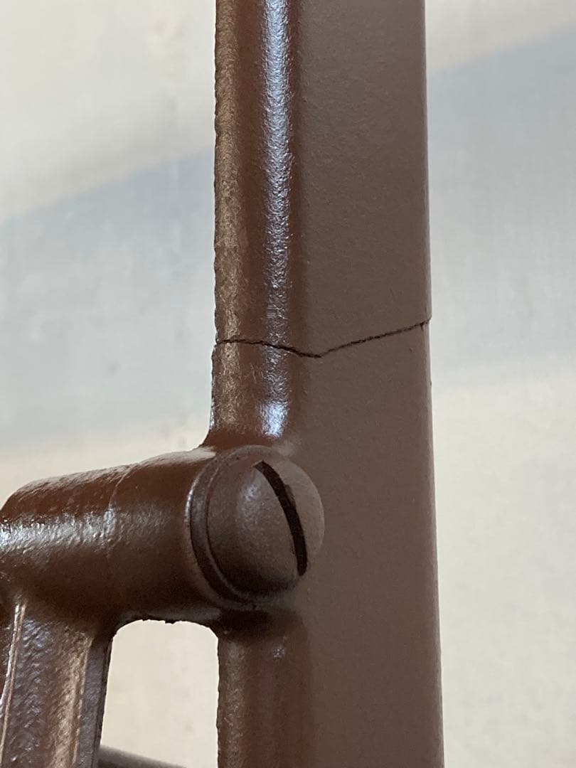 古い鉄脚 一枚板 ミシンテーブル ミツビシ