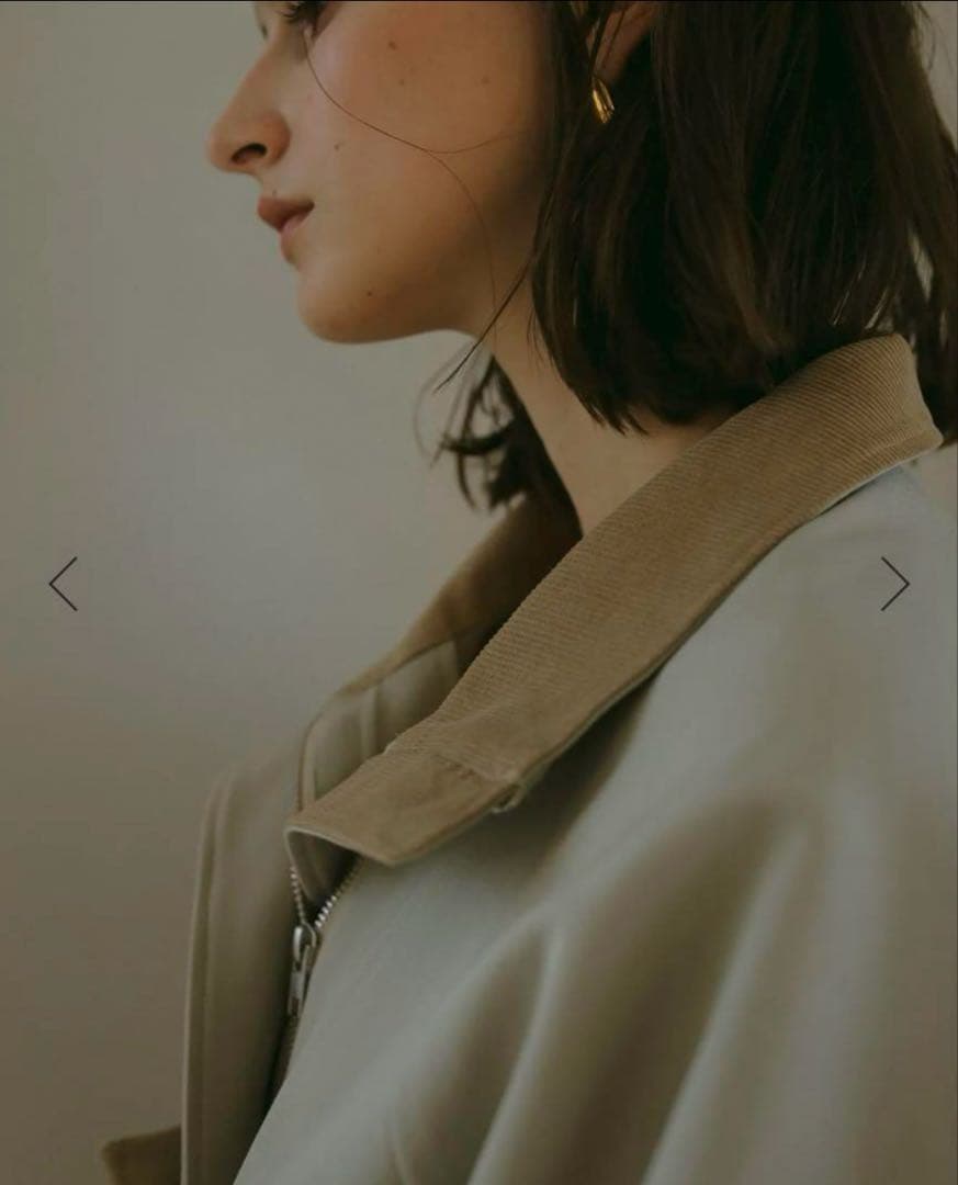 ジャケット・アウター rielle riche Stand Collar Blouson(Beige)