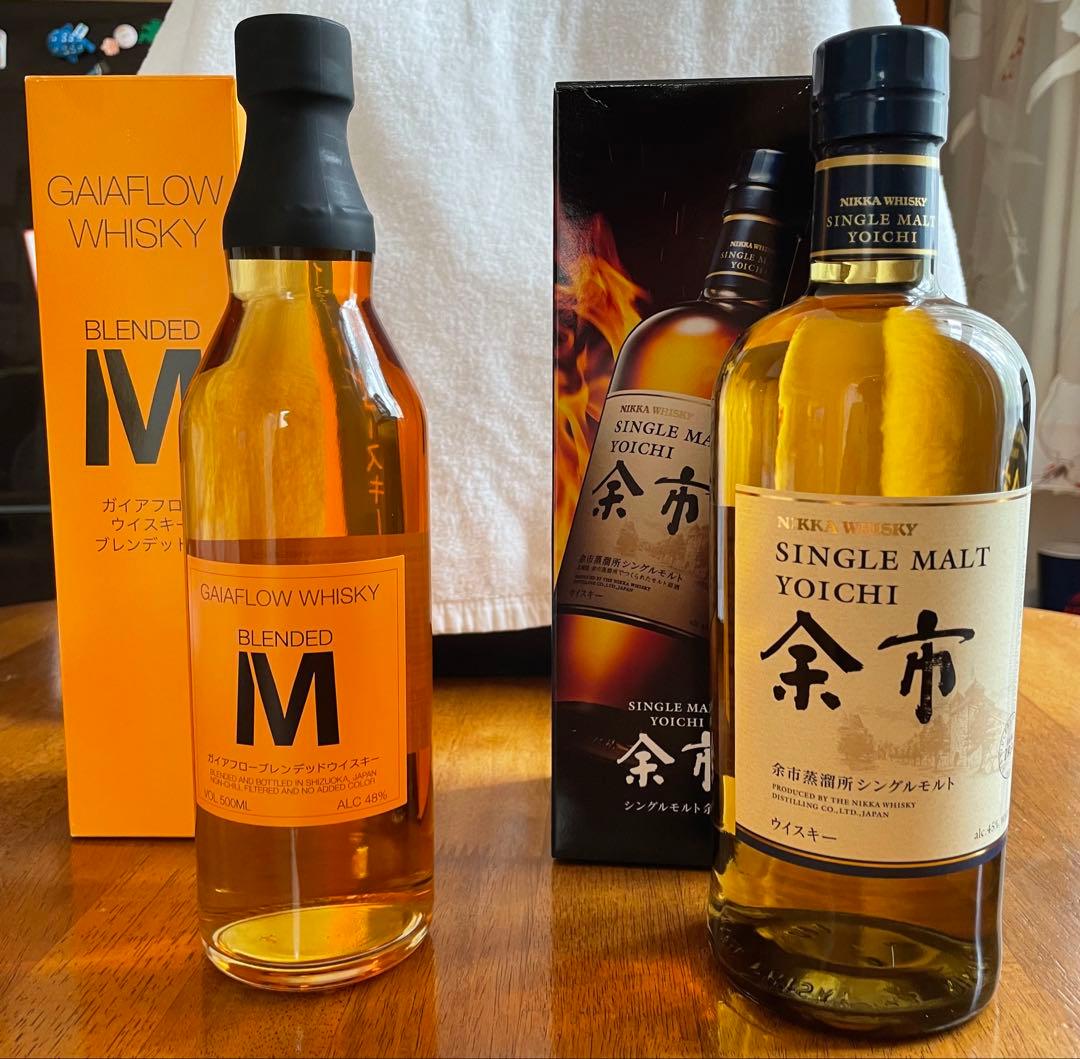NIKKA シングルモルト余市 & GAIAFLOW ブレンデッドウイスキー