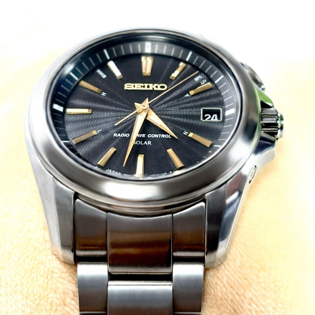 SEIKO ソーラー電波 ブライツ 7B24-0AW0 チタニウム製 海外モデル