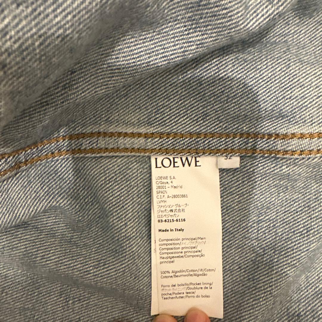 ロエベ　2022SS デニムジャケット　サイズ32