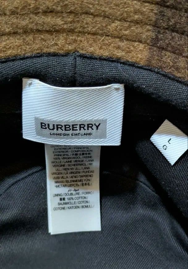 【From toss様】BURBERRY ノバチェック バケットハット Lサイズ