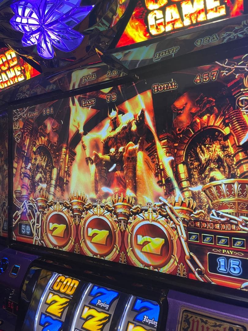 パチスロ　実機　アナザーゴットハーデス　5号機　オートプレイ不要機つき