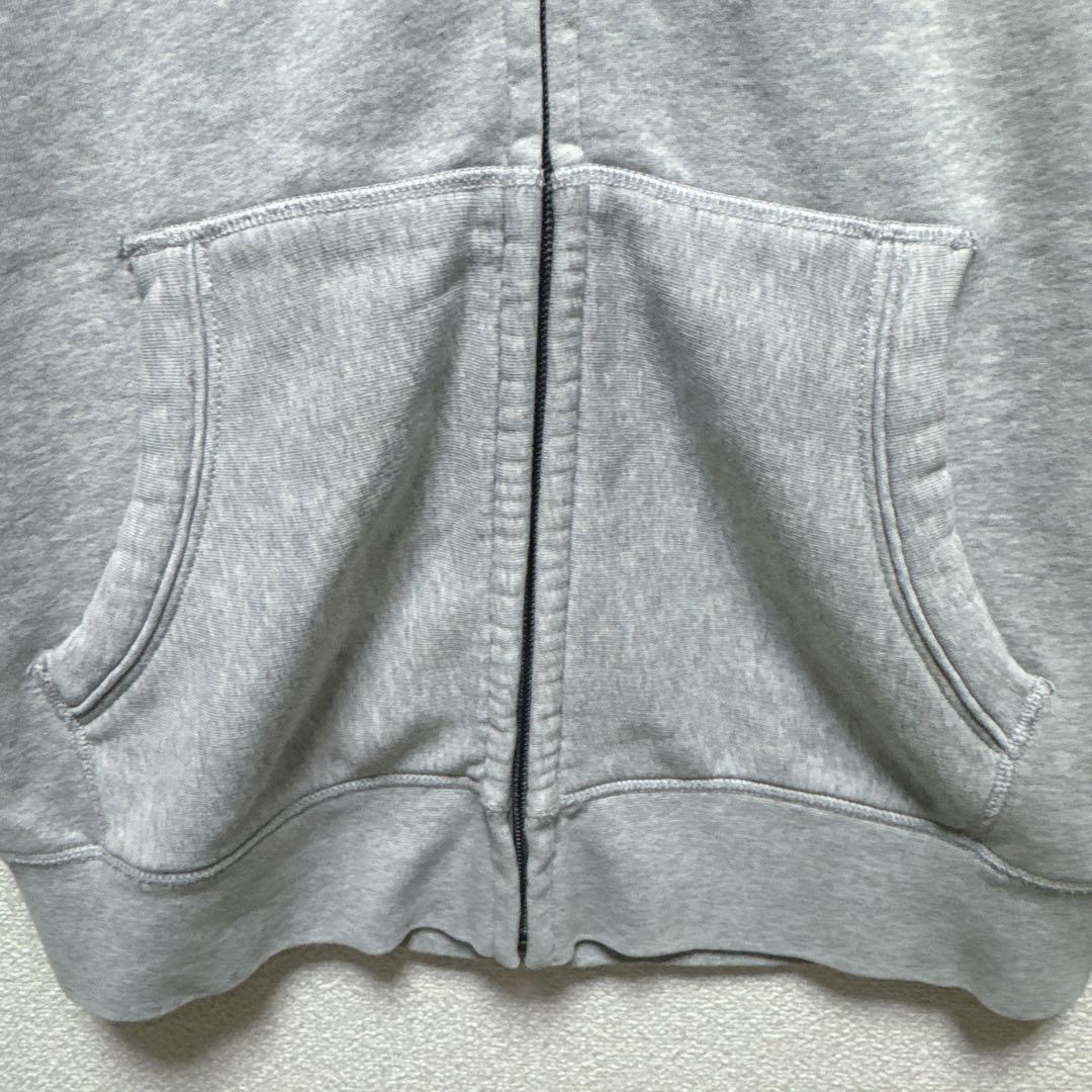 【BURBERRY BRIT】ジップパーカー グレー レディース L 裏起毛