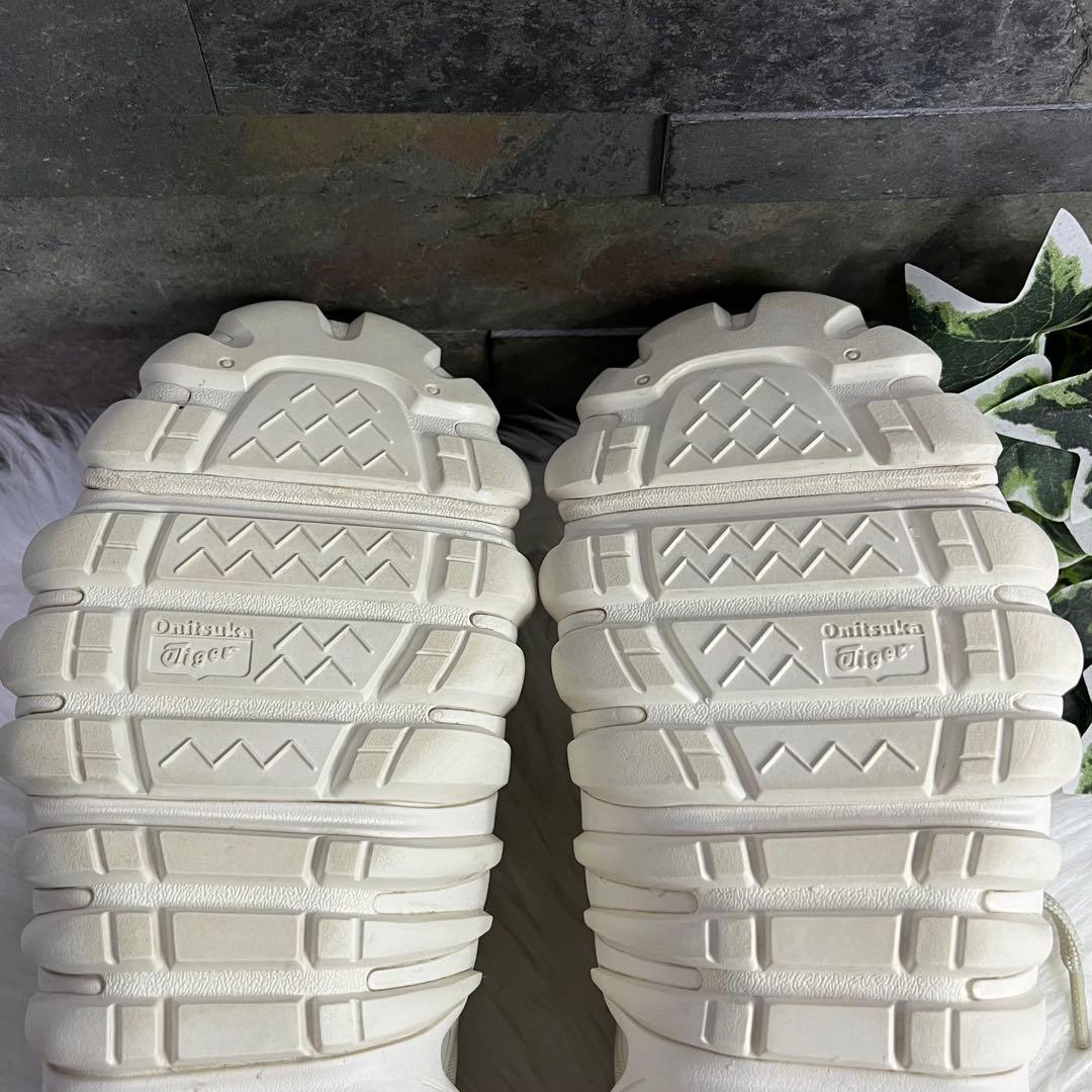 美品　オニツカタイガー　超人気モデル　レザー　デンティグレ　ホワイト