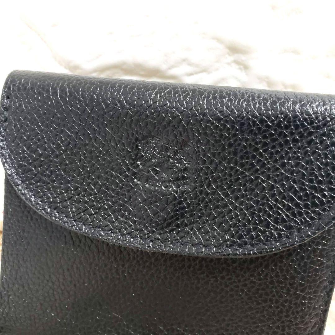 IL BISONTE イルビゾンテ コンパクトミニ折り財布 被せ折り財布 新品