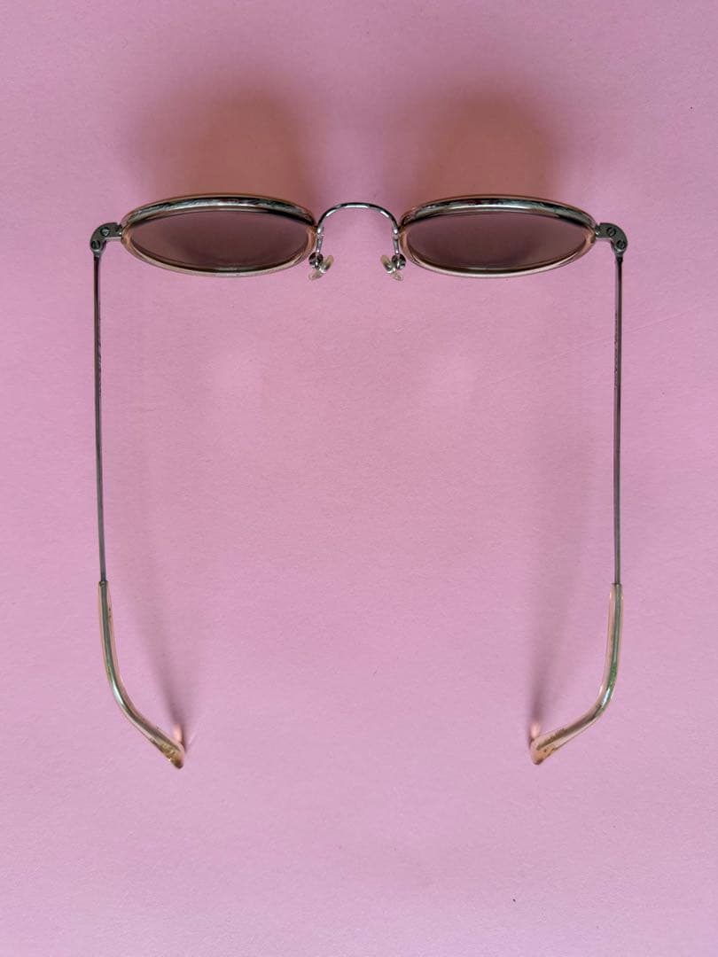 お*ん様 KANEKO OPTICAL × UA ブラウンオーバルサングラス