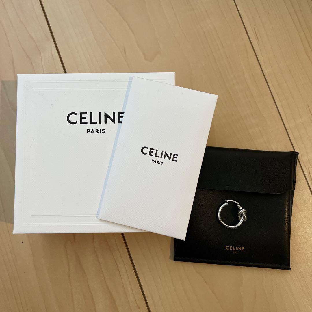 CELINE ノットスモールフープピアス　　　　　 (片耳用) 箱・説明書付き