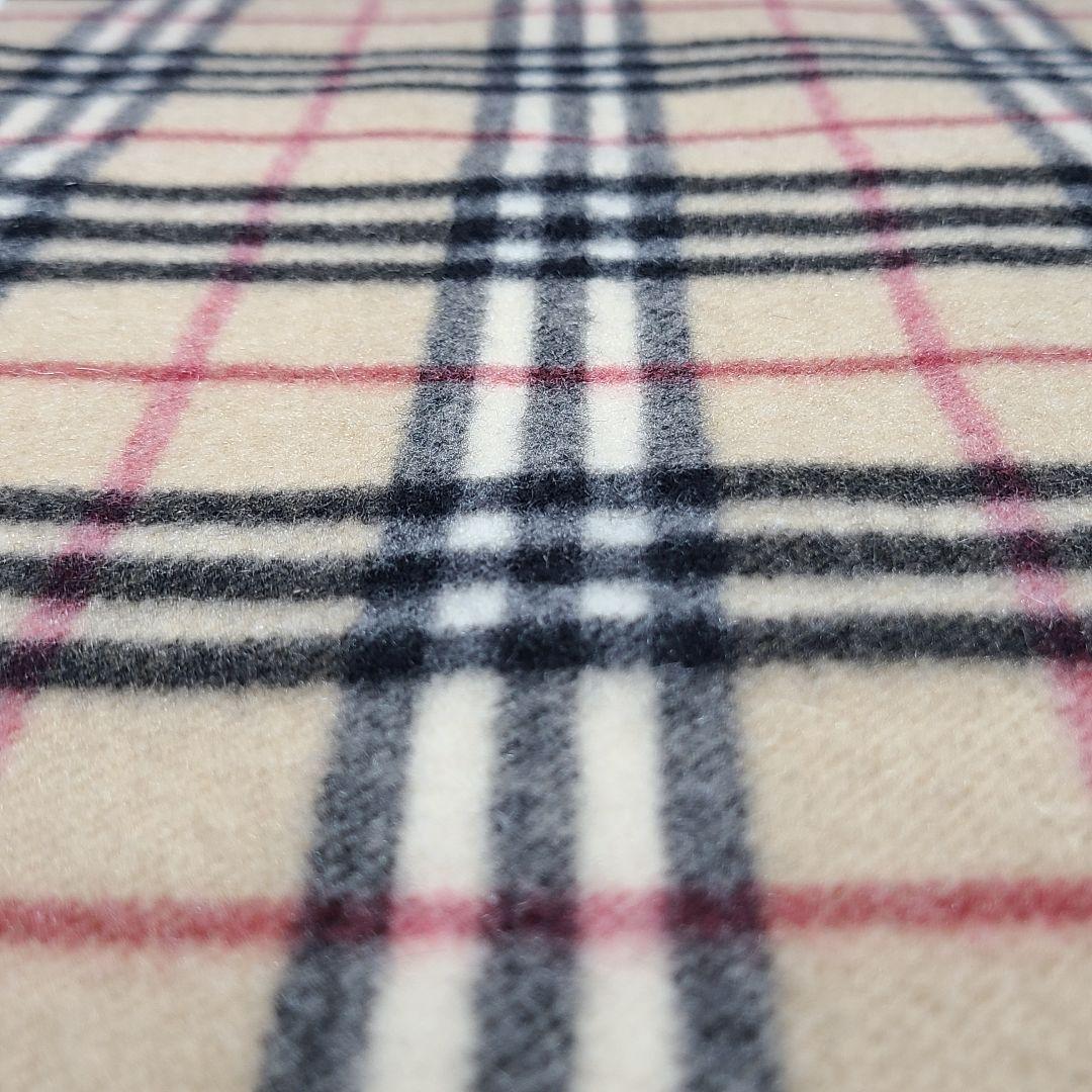 【たいよ】ノバチェックマフラー カシミヤ100％ 英国製　ベージュ