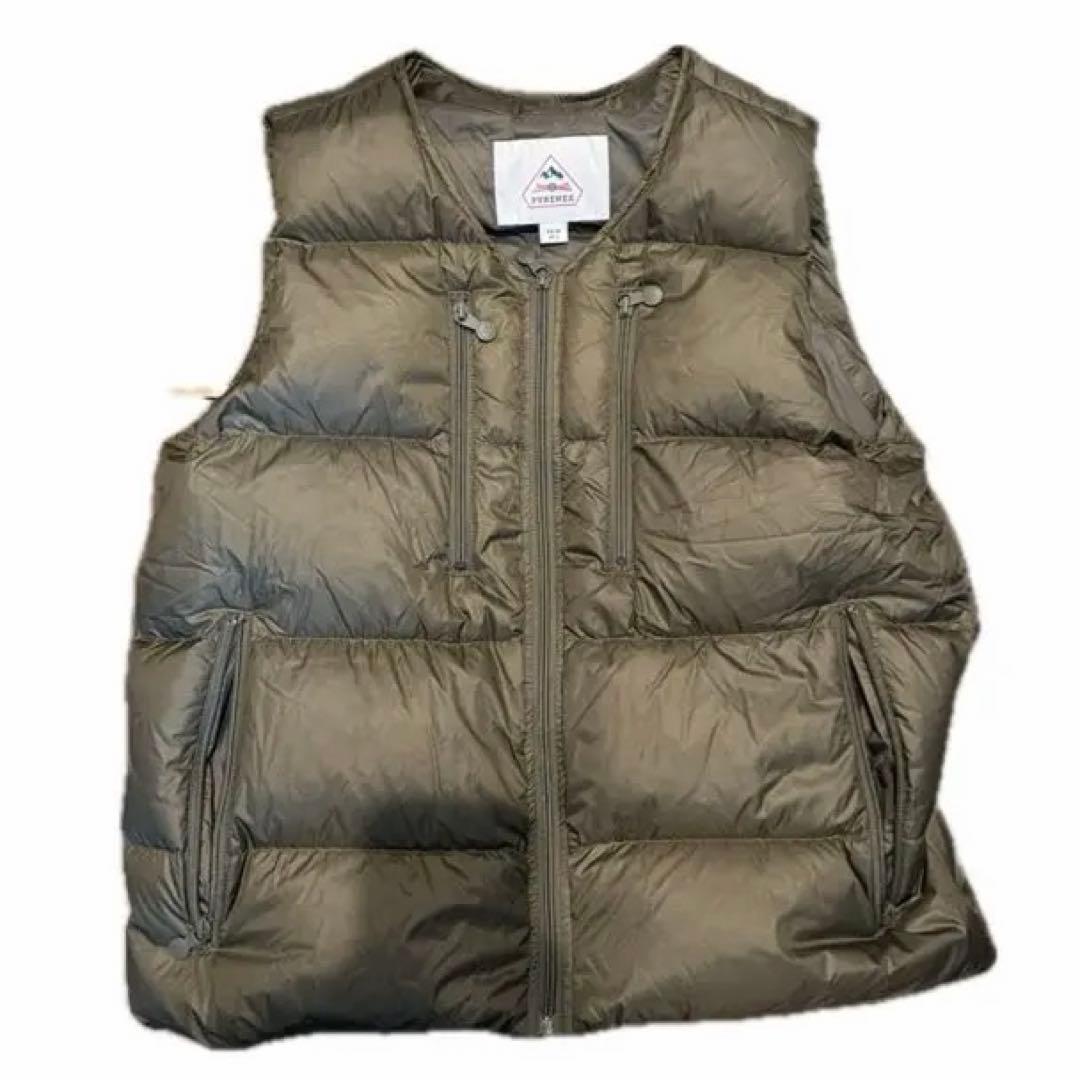 PYRENEX ダウンベスト オリーブグリーン jp L