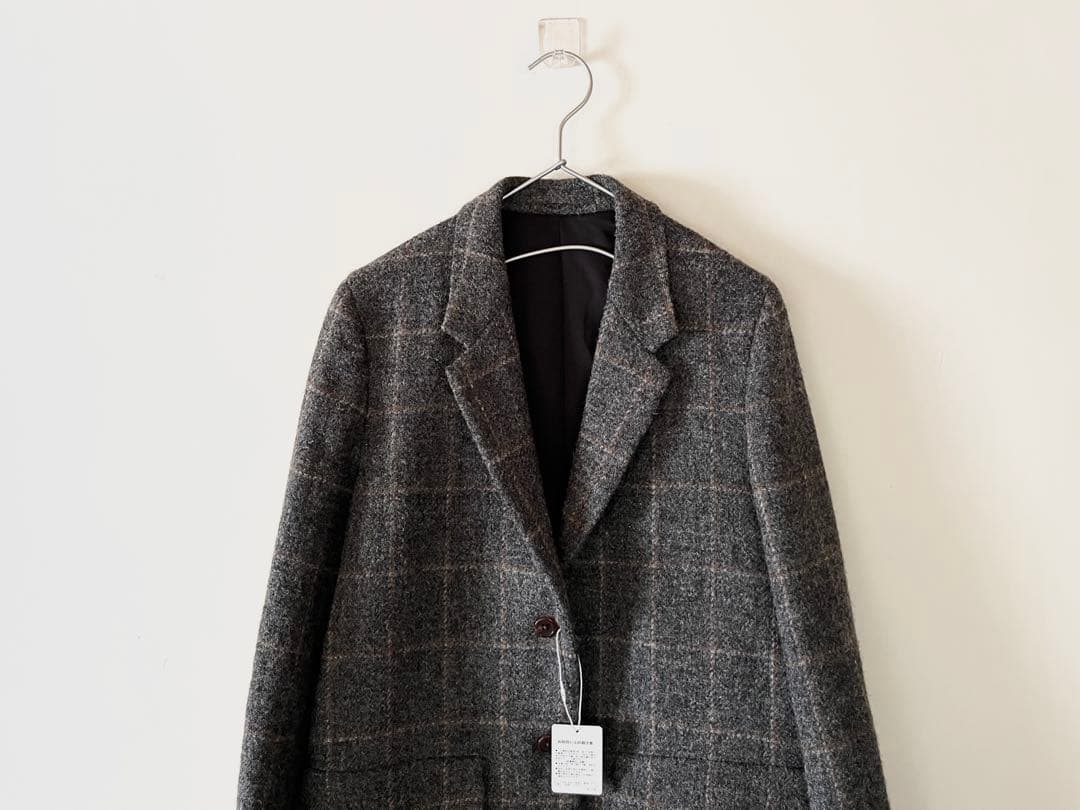 新品 マーガレットハウエル×ハリスツイード ウィンドウペンチェックジャケット