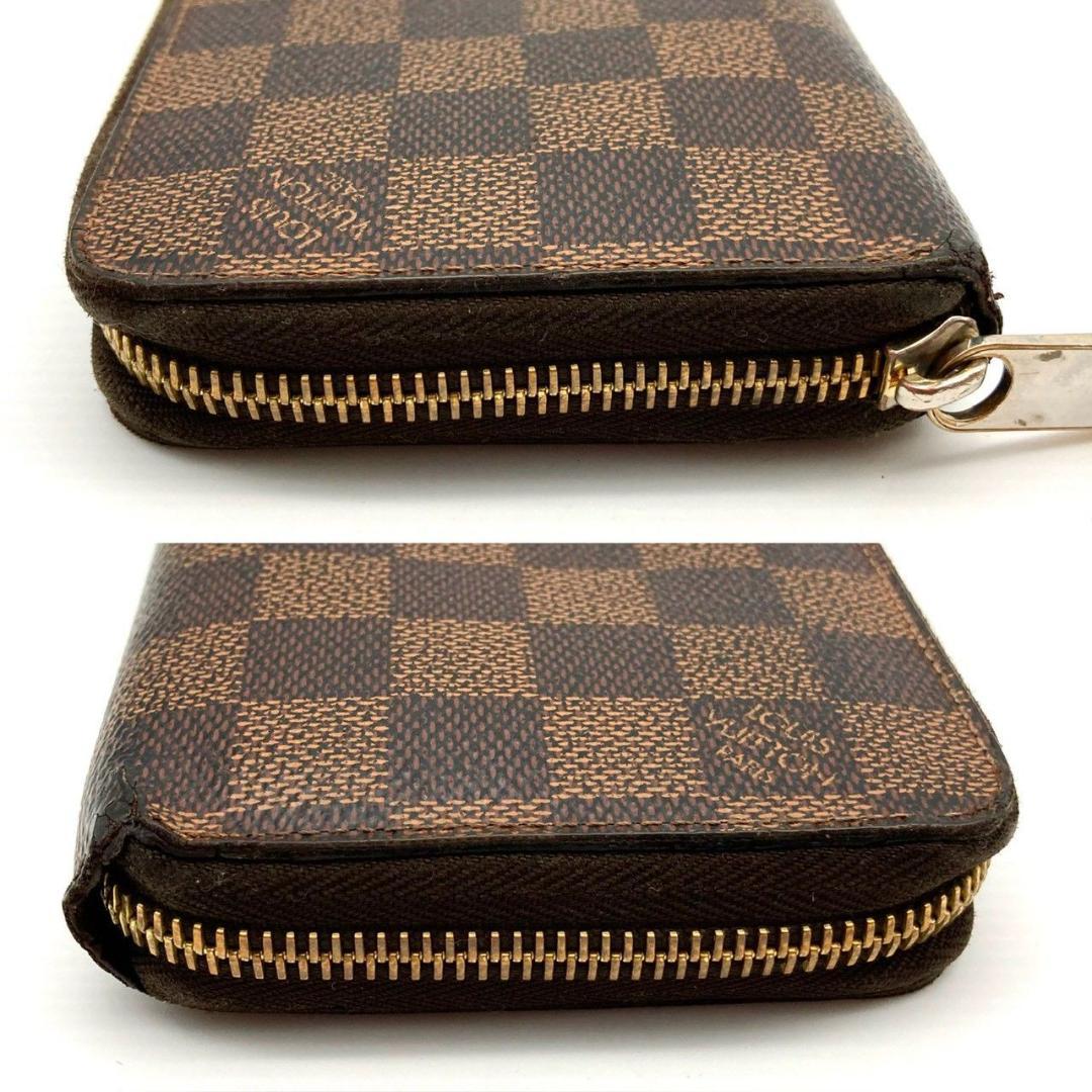 ルイヴィトン ダミエ ジッピー ウォレット レザー ブラウン 長財布 80109