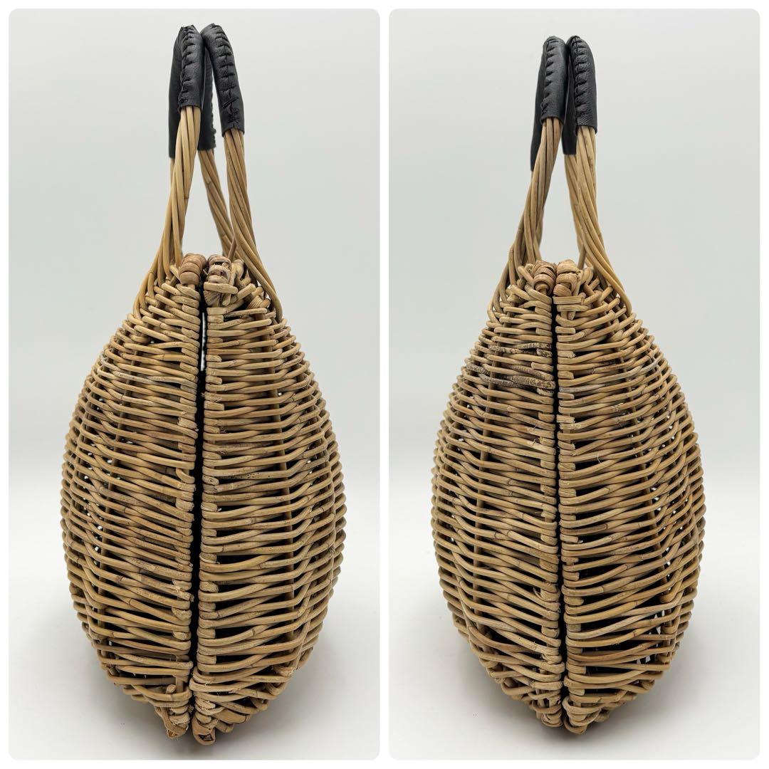 極美品 odds オッズ　かごバッグ　カゴ　シェル　ハンドバッグ　アラログ