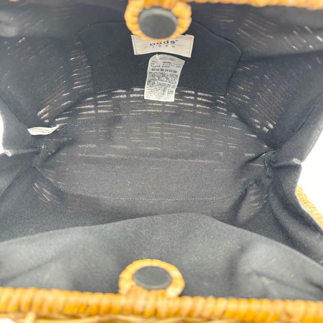 極美品 odds オッズ　かごバッグ　カゴ　シェル　ハンドバッグ　アラログ