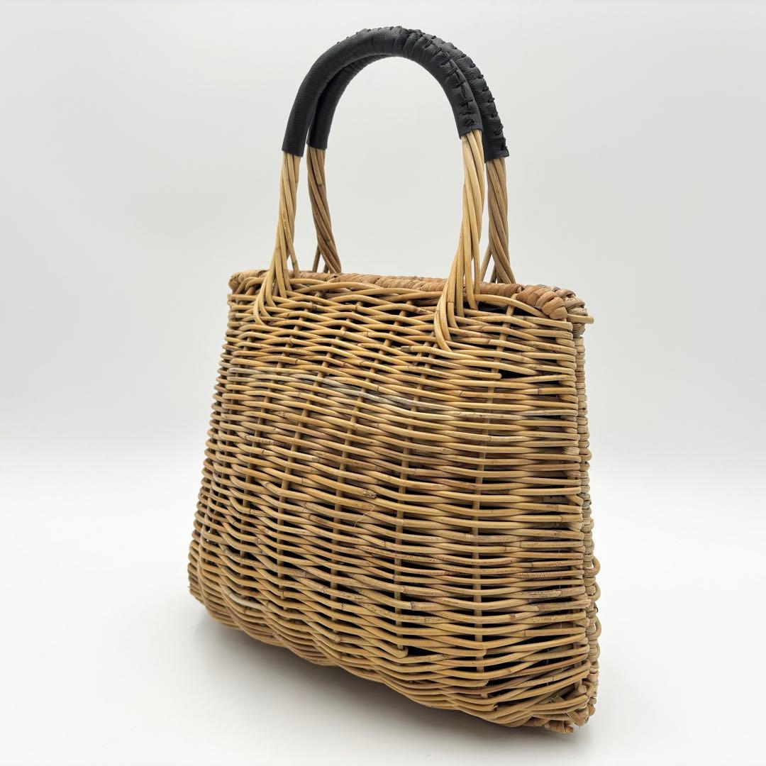 極美品 odds オッズ　かごバッグ　カゴ　シェル　ハンドバッグ　アラログ