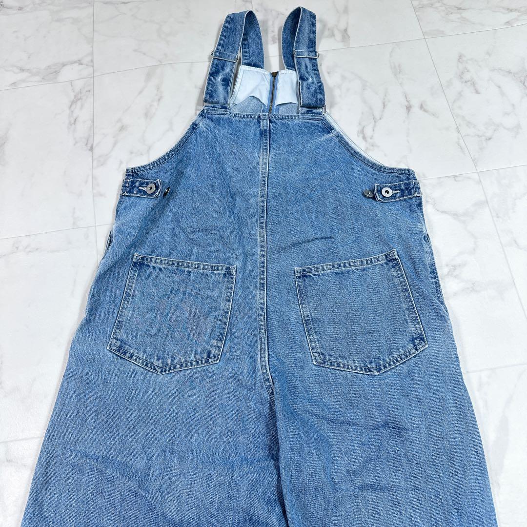 美品 DouDou デニムフロントジップ サロペット 完売品