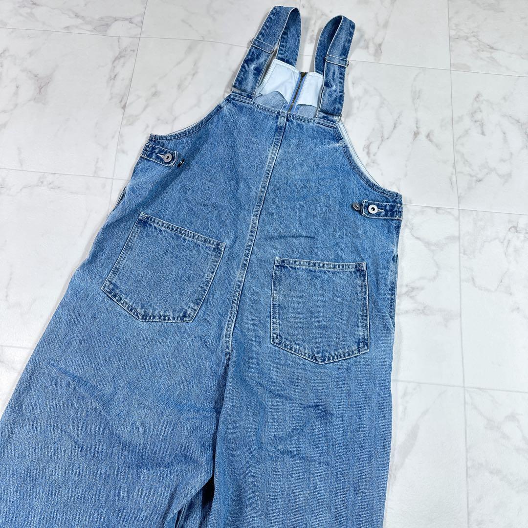 美品 DouDou デニムフロントジップ サロペット 完売品