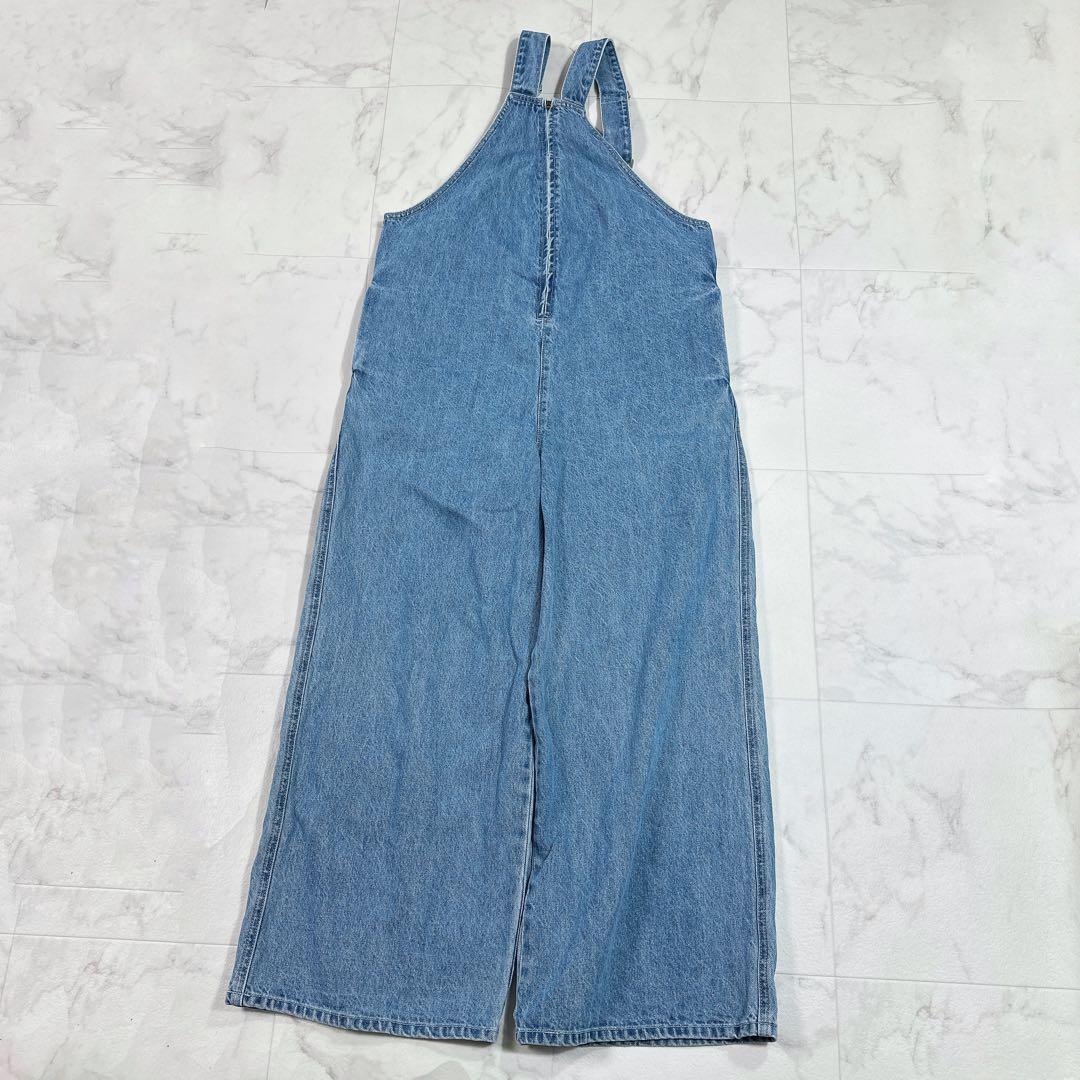 美品 DouDou デニムフロントジップ サロペット 完売品