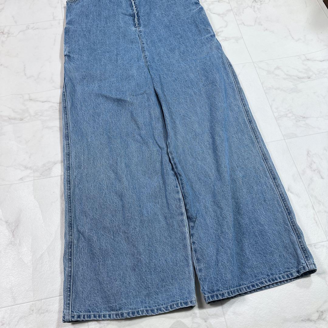 美品 DouDou デニムフロントジップ サロペット 完売品