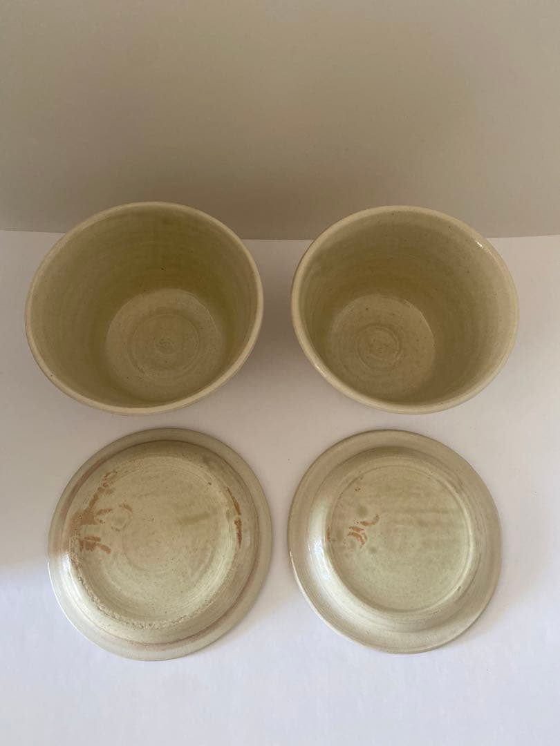 市川孝　白瓷　蓋付き保存容器　小サイズ　2点セット