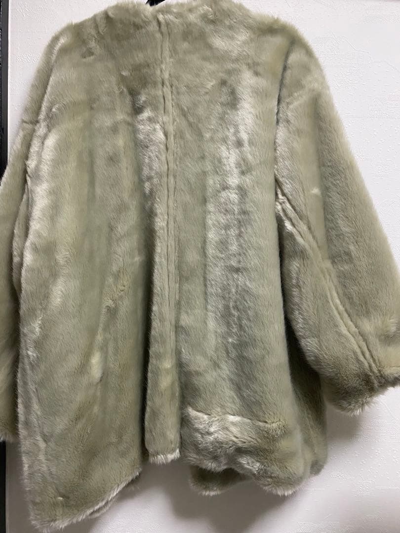 早い者勝ち★Ungrid★フェイクファーコート★ライトグレー★タグ付き