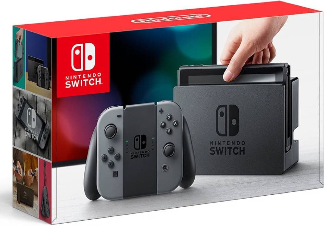 Nintendo Switch ニンテンドー グレー 本体 動作確認済み 任天堂