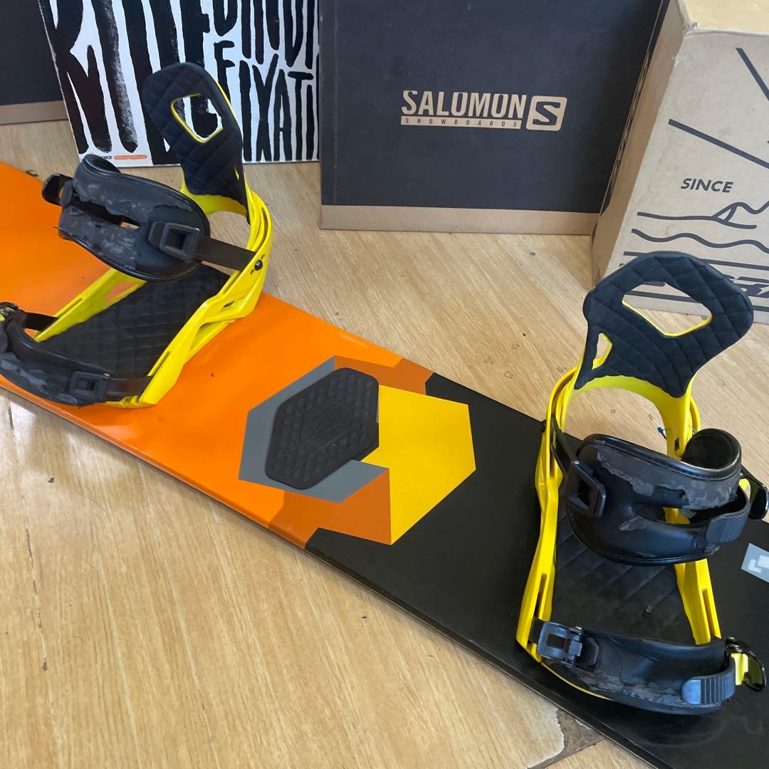 BURTON×SIMS　バートン　スノーボードセット　シムス　バインディング付