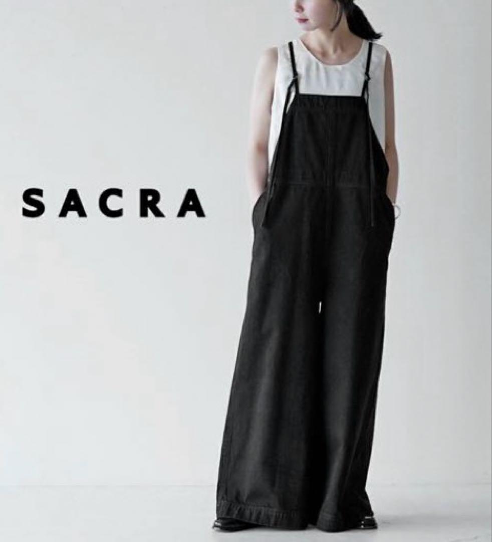 未使用級 サクラ SACRA ヴィンテージ デニム サロペット オーバーオール