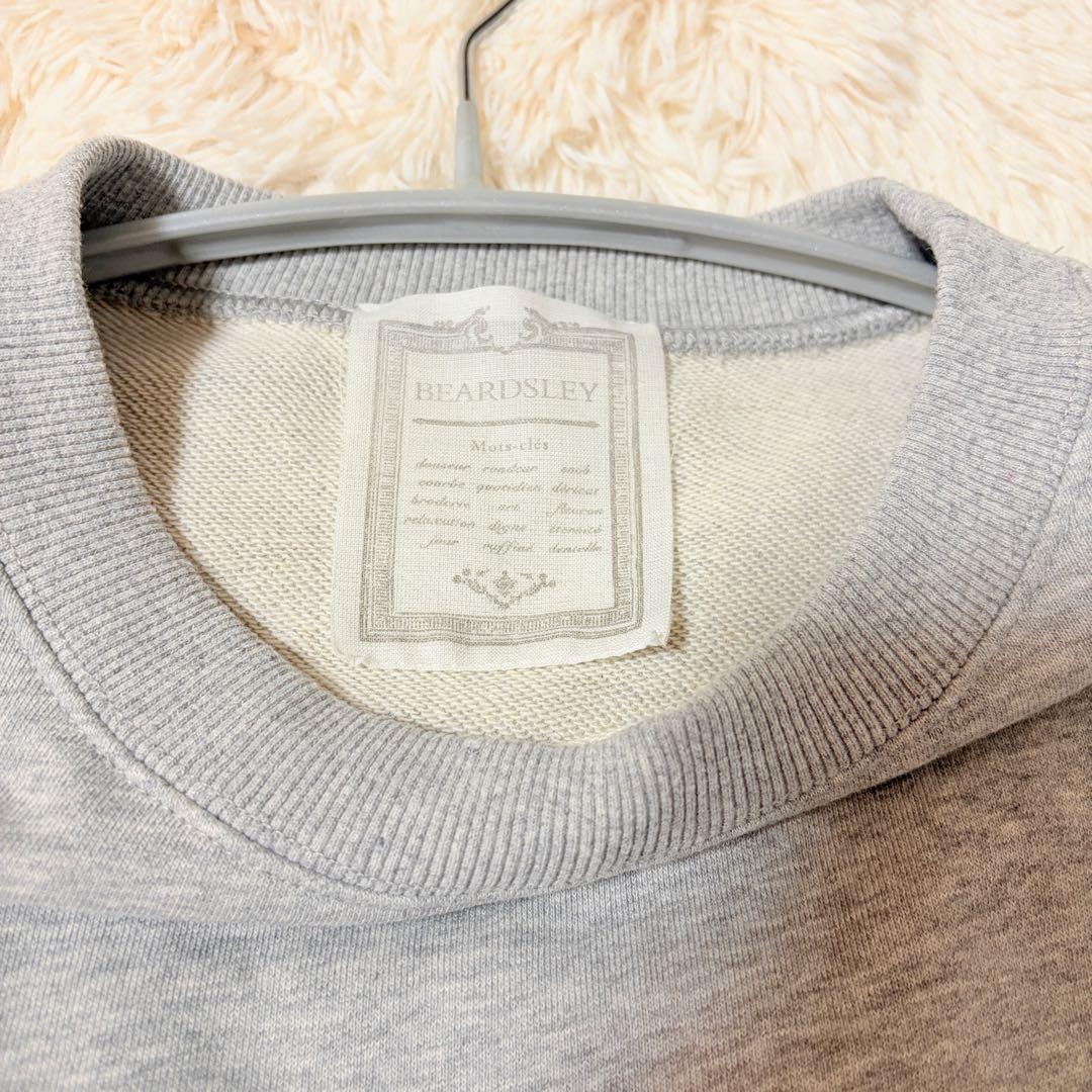 ビアズリー BA刺繍入りドルマントレーナー　サイドジップ