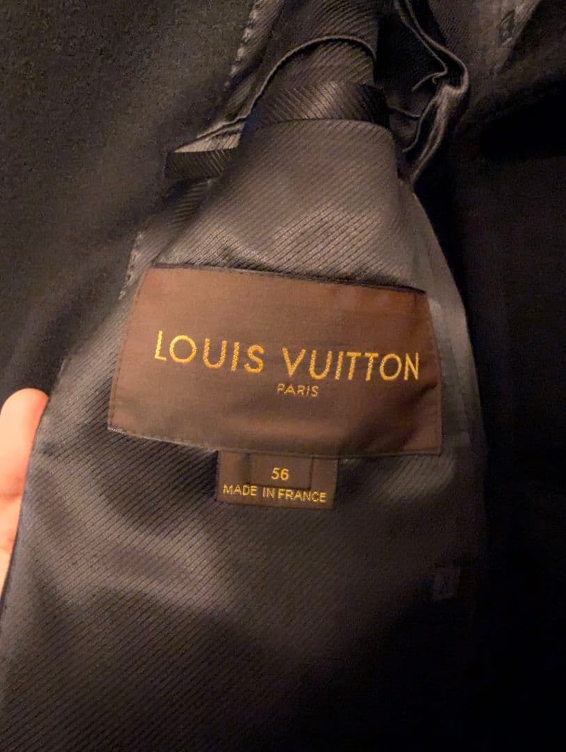LOUIS VUITTON ウールカシミヤ メルトントレンチコート