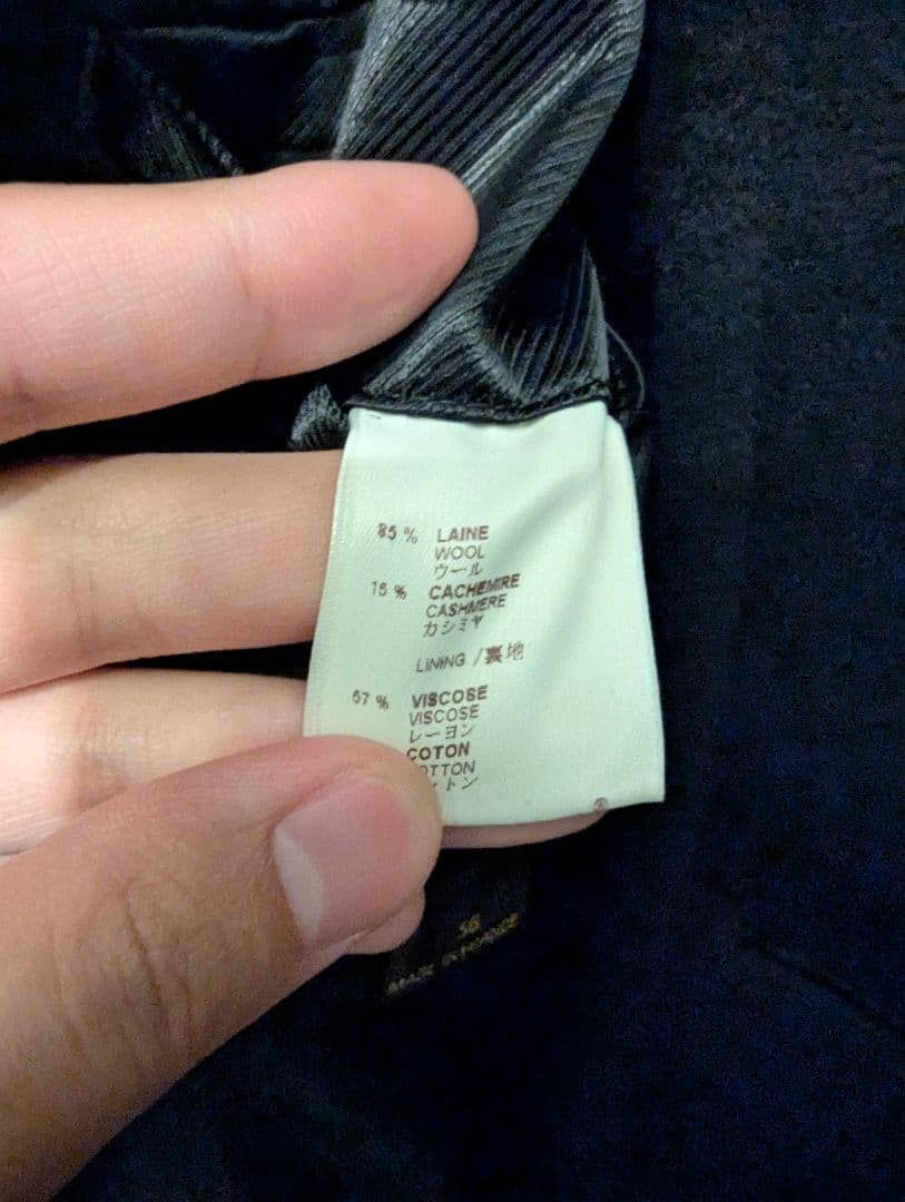 LOUIS VUITTON ウールカシミヤ メルトントレンチコート