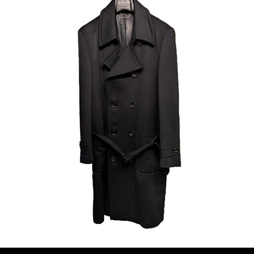 LOUIS VUITTON ウールカシミヤ メルトントレンチコート