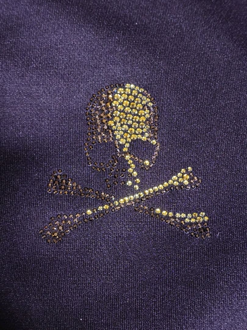 Roen レオパードライン　スワロフスキースカル　ジャージ　48L