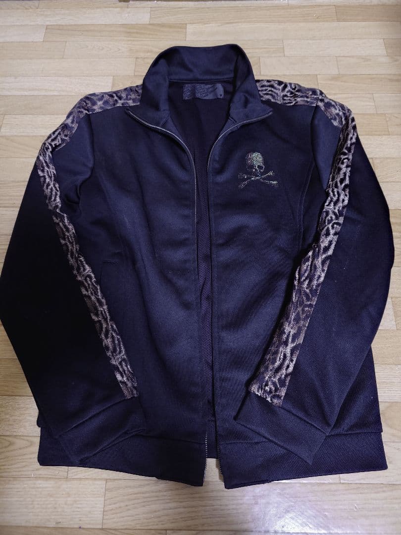 Roen レオパードライン　スワロフスキースカル　ジャージ　48L