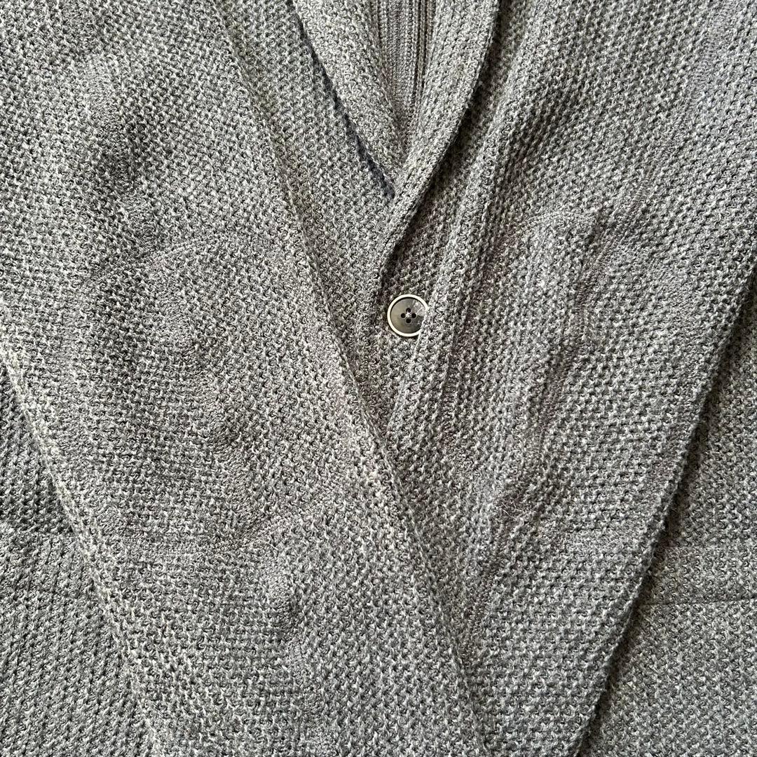 極美品 SHIPS アンコン XL ニット テーラードジャケット ジャガード