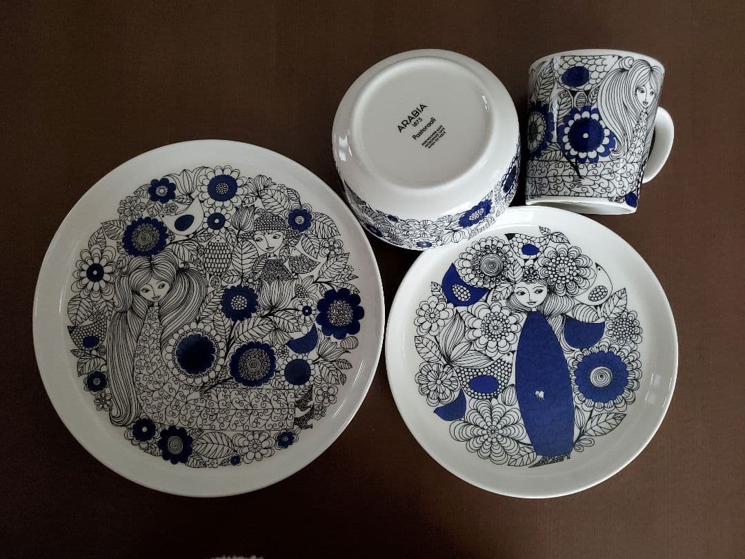 未使用　アラビア　パストラーリ　お皿2&ボウル&マグカップ　4点セット