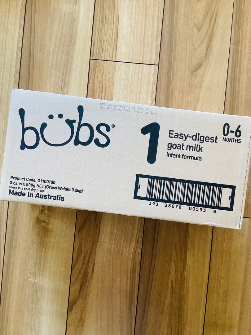 【宅急便】bubsバブズ・やぎ山羊A2粉ミルク ステップ1(生後0〜6ヶ)2缶
